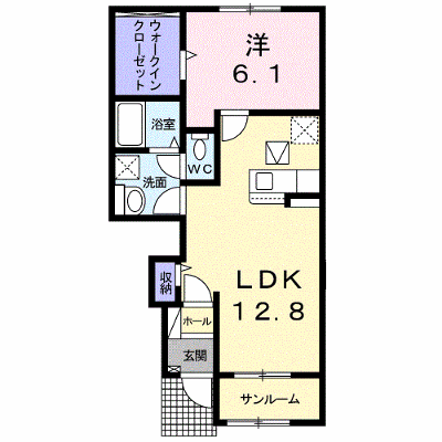アヴォンリー三本松Ⅰ 102【管理NO：1-026451001-01020】 ★家具家電は申し込み後に搬入します★ ★2026年11月上旬入居可能★の外観画像
