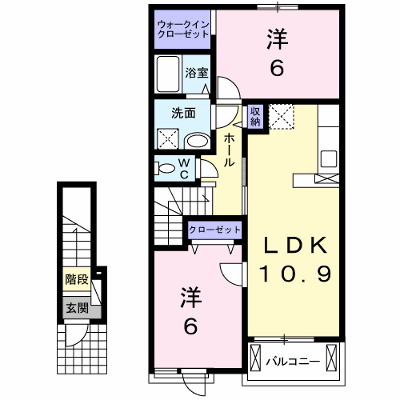 リュニベール・メゾンⅢ 203【管理NO：1-020095002-02030】 ★家具家電は申し込み後に搬入します★ ★2026年11月下旬入居可能★の外観画像