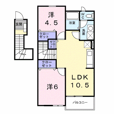 エトワールＡ 202【管理NO：1-012298401-02020】 ★家具家電は申し込み後に搬入します★ ★2026年11月下旬入居可能★の外観画像