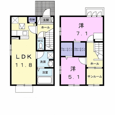 プリムローズＳＹ 102【管理NO：1-028916601-01020】 ★家具家電は申し込み後に搬入します★ ★2027年03月上旬入居可能★の外観画像