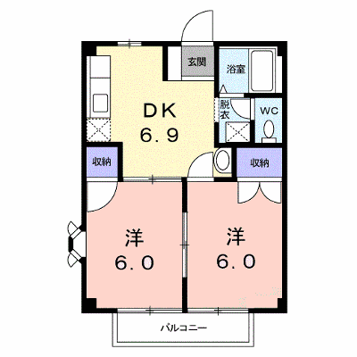 ＵＲＢＡＮステート迎山Ａ 203【管理NO：1-004520001-02030】 ★家具家電は申し込み後に搬入します★ ★2026年12月下旬入居可能★の外観画像