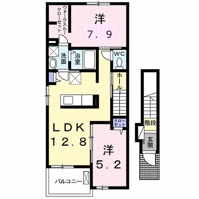 アリス 201【管理NO：1-025640301-02010】 ★家具家電は申し込み後に搬入します★ ★2026年11月中旬入居可能★の外観画像