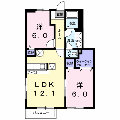 カリーノフィオーレＡ 105【管理NO：1-011435001-01040】 ★家具家電は申し込み後に搬入します★ ★2026年12月中旬入居可能★の外観画像