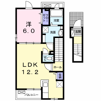 サンリット 201【管理NO：1-023376201-02010】 ★家具家電は申し込み後に搬入します★ ★2026年12月中旬入居可能★の外観画像