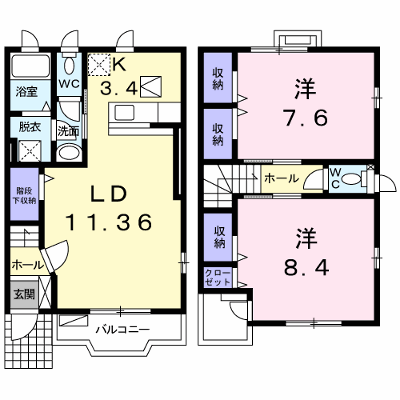 ニュークレストール　ミョーギ 102【管理NO：1-017799101-01020】 ★家具家電は申し込み後に搬入します★の外観画像