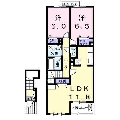 ガローファノ 202【管理NO：1-020420001-02020】 ★家具家電は申し込み後に搬入します★ ★2026年11月下旬入居可能★の外観画像