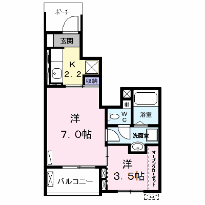 プランドール 102【管理NO：1-022702501-01020】 ★家具家電は申し込み後に搬入します★ ★2026年12月中旬入居可能★の外観画像