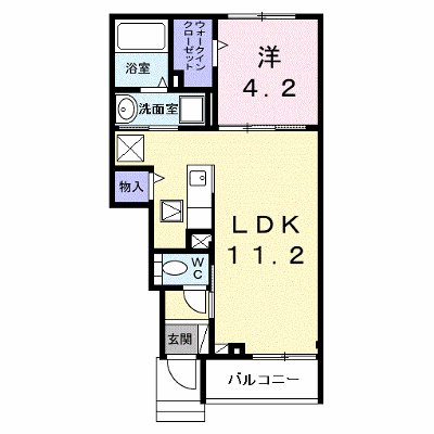 アルディエンテ 102【管理NO：1-027985201-01020】 ★家具家電は申し込み後に搬入します★の外観画像