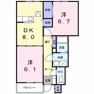 サンヒルズＡ 102【管理NO：1-012354401-01020】 ★家具家電は申し込み後に搬入します★ ★2026年12月中旬入居可能★の外観画像