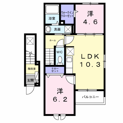 フラン　カーサ 202【管理NO：1-028647501-02020】 ★家具家電は申し込み後に搬入します★ ★2026年12月上旬入居可能★の外観画像