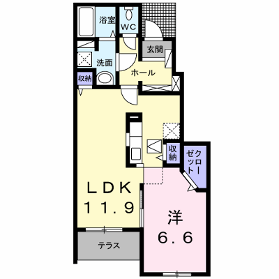 イルミナール 102【管理NO：1-021458401-01020】 ★家具家電は申し込み後に搬入します★ ★2026年12月上旬入居可能★の外観画像
