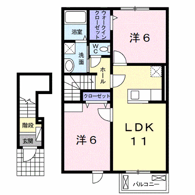 リエーヴルⅡ 202【管理NO：1-021948601-02020】 ★家具家電は申し込み後に搬入します★ ★2026年11月下旬入居可能★の外観画像