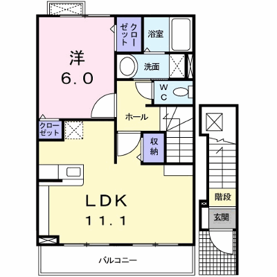 ノーブル　川内　Ⅱ番館 202【管理NO：1-015480301-02020】 ★家具家電は申し込み後に搬入します★ ★2026年11月上旬入居可能★の外観画像