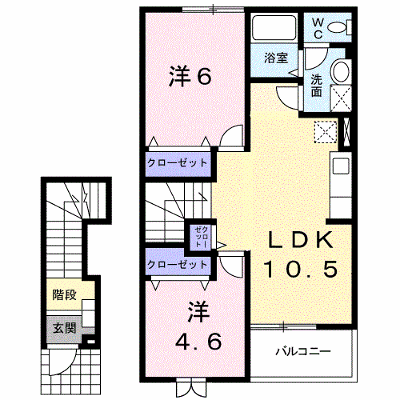メゾン・ド・ソレイユ 203【管理NO：1-012550901-02030】 ★家具家電は申し込み後に搬入します★ ★2026年11月中旬入居可能★の外観画像