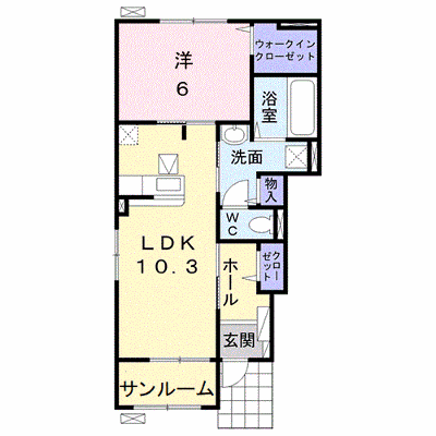 フロンティア　ＴＨ　Ⅰ 101【管理NO：1-024329601-01010】 ★家具家電は申し込み後に搬入します★ ★2026年12月上旬入居可能★の外観画像