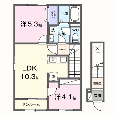 クレストコート 201【管理NO：1-028293801-02010】 ★家具家電は申し込み後に搬入します★ ★2027年03月上旬入居可能★の外観画像
