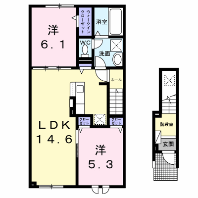 ロッツ　クレインⅠ 203【管理NO：1-027643001-02030】 ★家具家電は申し込み後に搬入します★ ★2026年12月上旬入居可能★の外観画像