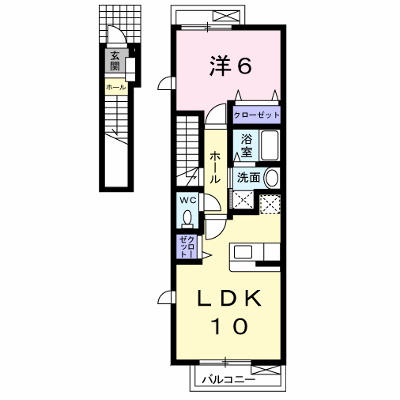 メゾンＭＴ 202【管理NO：1-018399401-02020】 ★家具家電は申し込み後に搬入します★ ★2026年12月上旬入居可能★の外観画像