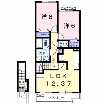 プロムナード高田Ｂ 205【管理NO：1-015729701-02040】 ★家具家電は申し込み後に搬入します★ ★2026年11月中旬入居可能★の外観画像