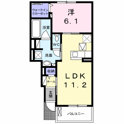 パールＮＩＲＡＧＡＷＡ　Ⅰ 102【管理NO：1-022432401-01020】 ★家具家電は申し込み後に搬入します★ ★2026年10月下旬入居可能★の外観画像