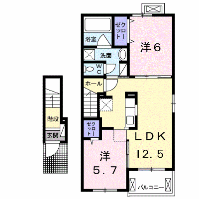 カファーラＪ 202【管理NO：1-024604301-02020】 ★家具家電は申し込み後に搬入します★ ★2026年12月中旬入居可能★の外観画像
