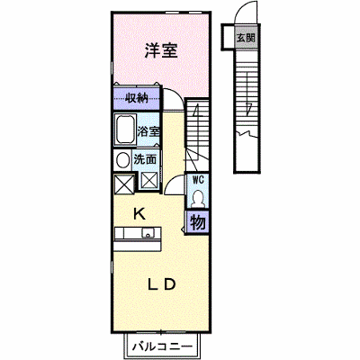 エレガント・カーサⅡ 202【管理NO：1-011577201-02020】 ★家具家電は申し込み後に搬入します★ ★2026年11月下旬入居可能★の外観画像