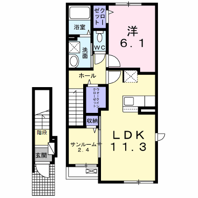 アミストッソ・コルザ　Ⅱ 203【管理NO：1-025589102-02030】 ★家具家電は申し込み後に搬入します★ ★2026年12月上旬入居可能★の外観画像
