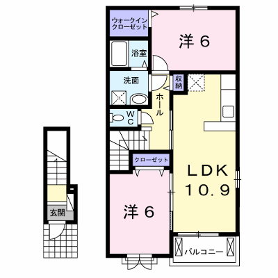 ポンドⅡ 203【管理NO：1-020025902-02030】 ★家具家電は申し込み後に搬入します★ ★2026年11月中旬入居可能★の外観画像
