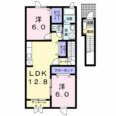 Ｉ・Ｔ　Ⅱ棟 202【管理NO：1-015504802-02020】 ★家具家電は申し込み後に搬入します★ ★2026年12月上旬入居可能★の外観画像