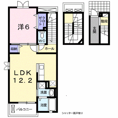 ビューラ塩津南田 306【管理NO：1-017453701-03050】 ★家具家電は申し込み後に搬入します★の外観画像