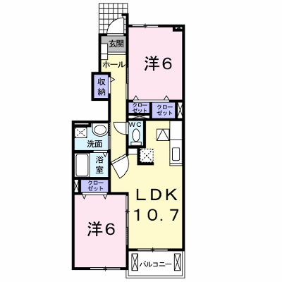 ジラソーレ 102【管理NO：1-015074801-01020】 ★家具家電は申し込み後に搬入します★ ★2026年12月中旬入居可能★の外観画像