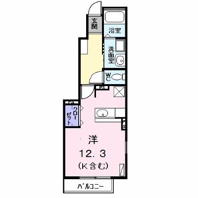 クラールＦ 101【管理NO：1-013799701-01010】 ★家具家電は申し込み後に搬入します★ ★2026年12月上旬入居可能★の外観画像