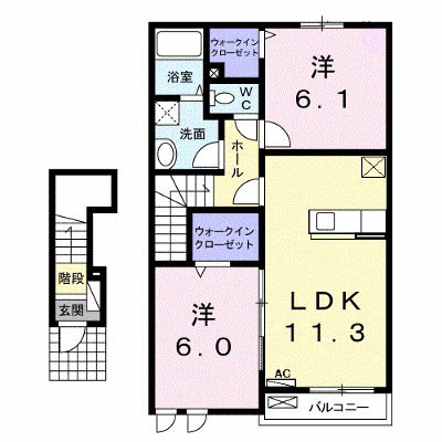 ＡＫハイム 202【管理NO：1-018017701-02020】 ★家具家電は申し込み後に搬入します★ ★2026年12月上旬入居可能★の外観画像