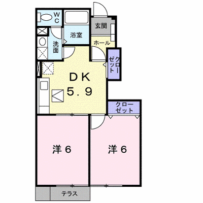 ハピネス 103【管理NO：1-011334901-01030】 ★家具家電は申し込み後に搬入します★ ★2026年12月上旬入居可能★の外観画像