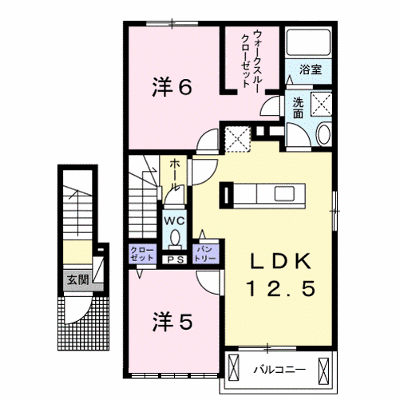 グリエラⅡ番館 205【管理NO：1-021475402-02050】 ★家具家電は申し込み後に搬入します★ ★2026年12月中旬入居可能★の外観画像