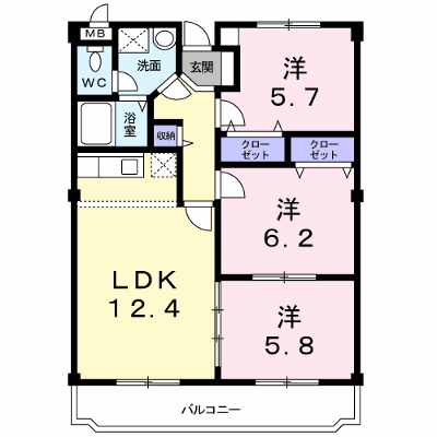 グランメール 403【管理NO：1-003245501-04030】 ★家具家電は申し込み後に搬入します★ ★2026年11月中旬入居可能★の外観画像
