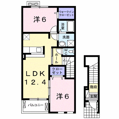 ティアモ　Ｋ 202【管理NO：1-015970501-02020】 ★家具家電は申し込み後に搬入します★ ★2026年12月中旬入居可能★の外観画像