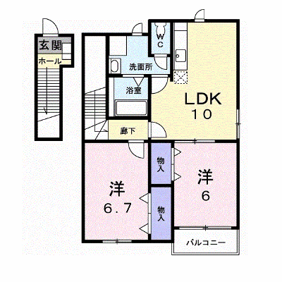 サンシティ東新田Ｂ 201【管理NO：1-007136402-02010】 ★家具家電は申し込み後に搬入します★ ★2026年11月中旬入居可能★の外観画像
