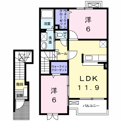 メゾン・ド・アンジュＢ 203【管理NO：1-015494302-02030】 ★家具家電は申し込み後に搬入します★ ★2026年11月上旬入居可能★の外観画像