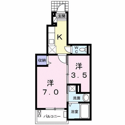 グランツ・フジ 102【管理NO：1-017393301-01020】 ★家具家電は申し込み後に搬入します★ ★2026年12月上旬入居可能★の外観画像