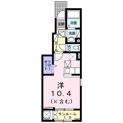 アクアマリン 101【管理NO：1-025731301-01010】 ★家具家電は申し込み後に搬入します★ ★2026年12月上旬入居可能★の外観画像