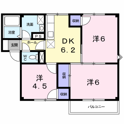 プラストアイムＢ 102【管理NO：1-007636201-01020】 ★家具家電は申し込み後に搬入します★の外観画像