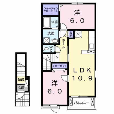 ビューティフル　スプリング 202【管理NO：1-020476701-02020】 ★家具家電は申し込み後に搬入します★ ★2026年12月中旬入居可能★の外観画像