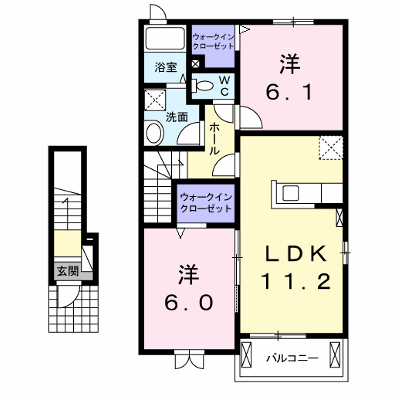 メゾン・ド・ソレイユＢ 203【管理NO：1-021558802-02030】 ★家具家電は申し込み後に搬入します★ ★2026年12月中旬入居可能★の外観画像