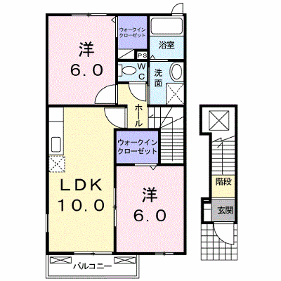 グランフィールド甘木Ａ棟 201【管理NO：1-016094501-02010】 ★家具家電は申し込み後に搬入します★ ★2026年12月中旬入居可能★の外観画像