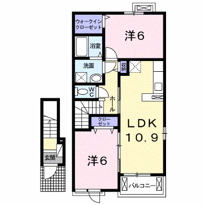 ラフレシールⅢＡ 202【管理NO：1-022982901-02020】 ★家具家電は申し込み後に搬入します★ ★2026年12月中旬入居可能★の外観画像