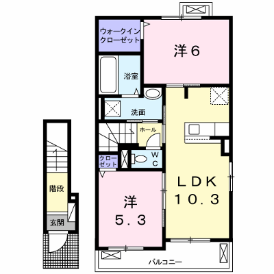 メゾン・ベル　Ⅲ 204【管理NO：1-023872403-02040】 ★家具家電は申し込み後に搬入します★ ★2026年12月中旬入居可能★の外観画像