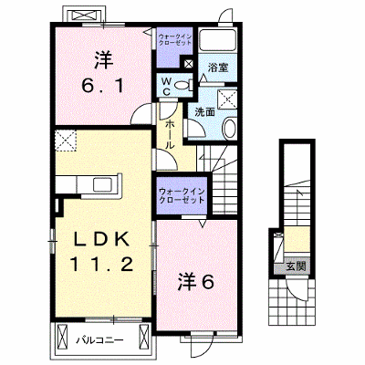 イ－ストコ－ト　Ⅰ 201【管理NO：1-023712201-02010】 ★家具家電は申し込み後に搬入します★ ★2027年01月中旬入居可能★の外観画像
