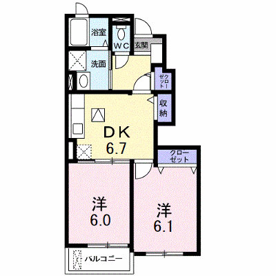クラシックタウン　Ａ 103【管理NO：1-015130701-01030】 ★家具家電は申し込み後に搬入します★ ★2027年01月下旬入居可能★の外観画像