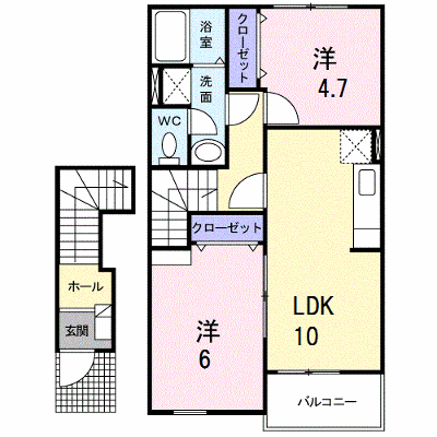 モンターニュＢ 203【管理NO：1-013983202-02030】 ★家具家電は申し込み後に搬入します★ ★2026年12月下旬入居可能★の外観画像